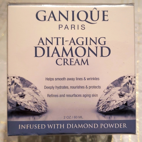 HP🎉GANIQUE Paris Anti-Aging Diamond Cream Infused w/Diamond Powder NIB Peptides - Picture 3 of 6